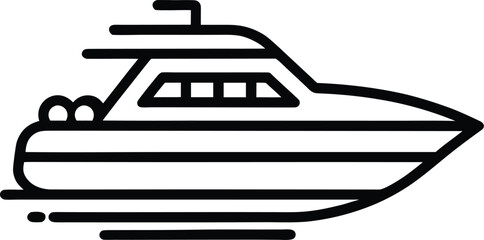 speedboat vector art