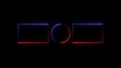 It features two rectangular placeholders for suggested videos or playlists, and a circular placeholder typically used for a channel's subscribe button or profile picture. 