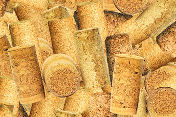 Abstract background of wine corks