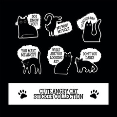Cat typography vector t-shirt design print
