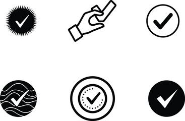 checkmarks on white background