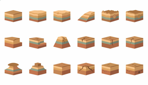 Geological Strata Cross-Sections A Comprehensive Collection of Earth Layer Formations