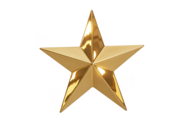 Shiny gold star shiny star isolated star isolated on a transparent background