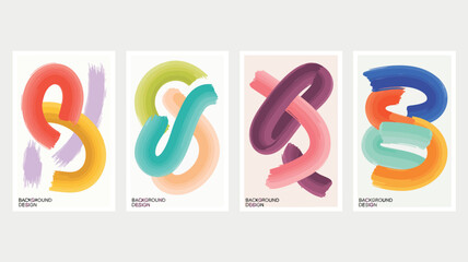 Vibrant background designs with colorful abstract shapes