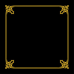 Obraz premium Golden Elegance Classic Frame Design