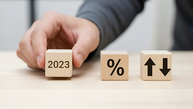 2023 Financial Change: Growth and Trends Block
