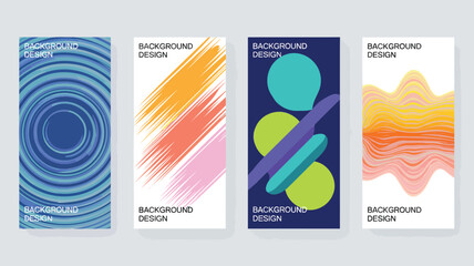 Vibrant background designs for creative projects and presentations