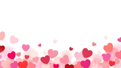 Happy valentine's day wishes with colorful hearts background