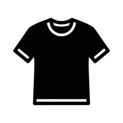 Black tshirt mockup casual apparel psd on transparent background