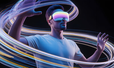 Professional hand connecting two digital network nodes symbolizing strategic partnership and system integration