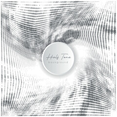 Creative abstract black and white halftone background for graphics