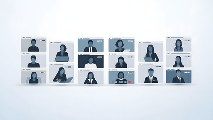 business word made of letter pieces. GENERATIVE AI