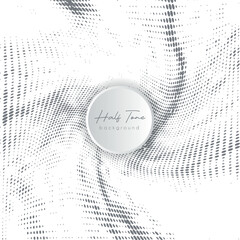 Creative abstract black and white halftone background for graphics