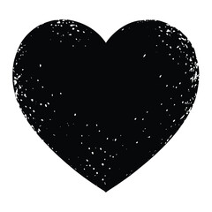 heart canvas vector on white background