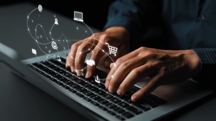 Omnichannel marketing journey showing interaction across media, email, messaging, mobile, ecommerce, and search to enhance customer experience and engagement Marrow