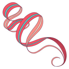 Smooth Flowing Abstract Ribbon Shapes for Modern Design