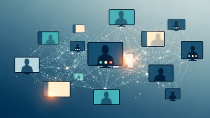 abstract technology background. GENERATIVE AI