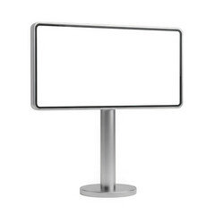 Fototapeta premium Modern digital display screen on stand isolated on transparent background