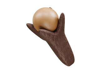 Clove icon 3d render illustration 