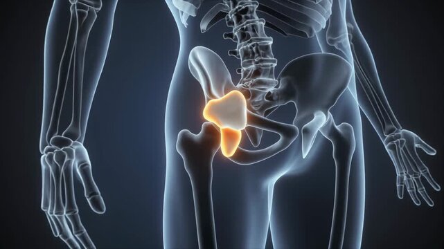 3D Animation of Human Hip Joint and Fabella Bone