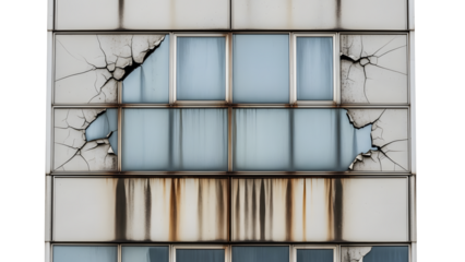 Aged Skyscraper Facade