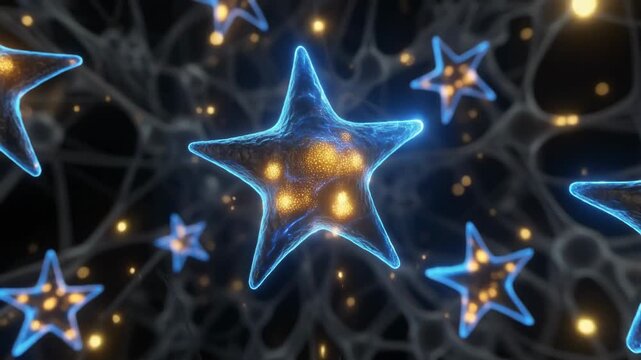 3D Macro View of Astrocytes and Calcium Waves