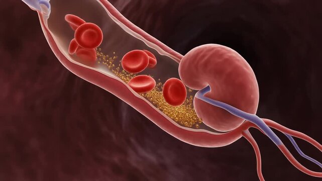 3D Animation: Traveling Through the Renal Glomerulus with Blood Cells