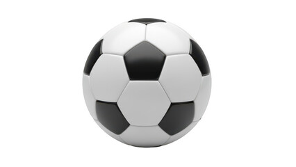 Fototapeta premium Classic black and white soccer ball isolated on transparent background Keywords: soccer ball