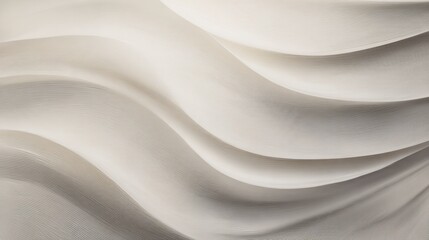 Abstract Waves of Serenity: Softly sculpted waves create a dynamic play of light and shadow, suggesting a sense of calm and visual interest.