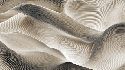 Serene Sand Dunes: An abstract and captivating image of undulating sand dunes, sculpted by the wind, showcasing the artistry of nature's formations and textures.