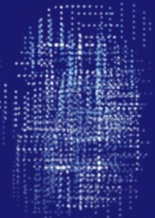 abstract blue background with geometric lights