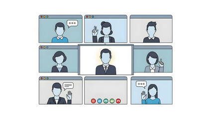 business people icons. GENERATIVE AI