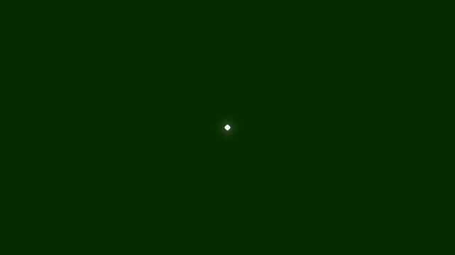 Shiny glowing cartoon stars twinkle and blink, fairy light sparkles, cosmic dust clouds, vector doodle style animation on green screen with transparent alpha in 4K