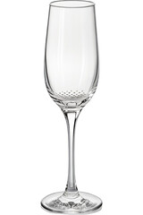 Elegant empty wine glass on black background