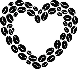 Heart Shaped Coffee Bean Frame