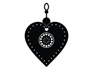 valentine charm vector on white background