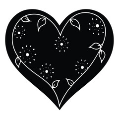 valentine craft vector on white background