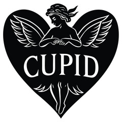 cupid romance vector on white background