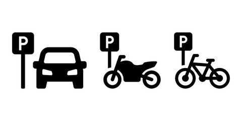 Public Parking Vector Icon For