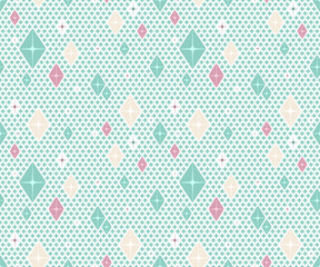 Pastel Crystal Star Seamless Pattern 4