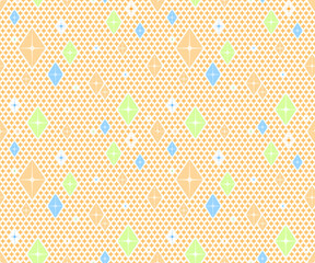 Pastel Crystal Star Seamless Pattern 2
