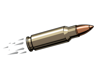 Fast projectile flying with speed streaks