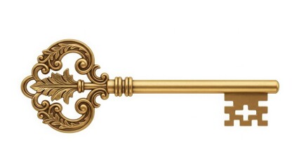 Antique gold key