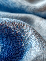 Washed Denim Texture: Close-up of intricately patterned denim, capturing the interplay of colors and textures in a soft and flowing arrangement.