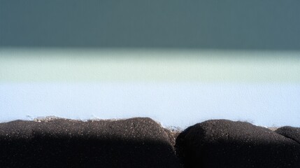 壁と床の接点が見える場所