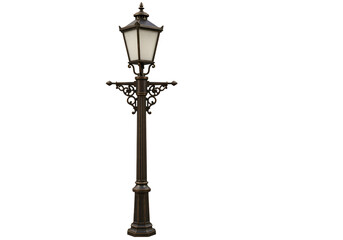 Vintage street lamp adds classic elegance to any scene