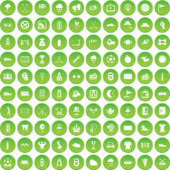 100 Golf Sport Icons Green Circle Style