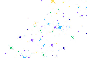 Colorful Star Confetti Sparkle Background