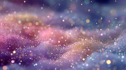 Magical glittering background with falling sparkles ideal for festive celebrations and creative designs