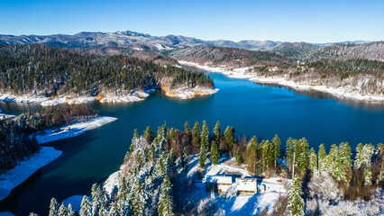 Winter Lake Lokve , Croatia